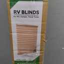 RV Blinds for Camper Windows, RV Window Shades, 44" W x 38" L, Cappuccino