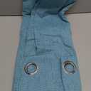 H.VERSAILTEX Linen Blackout Curtains 84 Inches Long 100% Absolutely Blackout Thermal Insulated Textured Linen Look Curtain Draperies Anti-Rust Grommet, Energy Saving with White Liner, 2 Panels, Teal