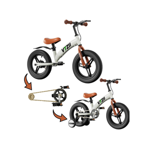 Balance Bike 2 in 1 with Pedals Brake Training Wheels Kickstand Pneumatic tyre,for Kids 2-7 Years Old,Kids Bike 14 inch