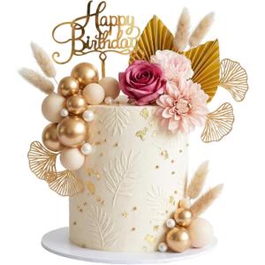 27Pcs Bohemian Cake Decoration Bohemian Cake Topper for Birthday Party Supplies