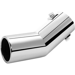 Car Stainless Steel Exhaust Tips Fit 0.75 to 1.5 Inch Car Exhaust Pipe Modification Tail Throat Tail Pipe Steel Exhaust Tips Finish Tailpipe