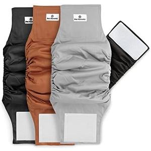 Amazon.com : Pet Parents Washable Belly Bands for Dogs (3pack) + Extendrs Durable Dog Diapers - Premium Male Dog Diapers & Wraps (X-Small, Black) : Pet Supplies