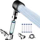 Shower Head with Filters, High Pressure Water Flow and Multiple Spray Modes Filtered Shower Head With Handheld, Power Wash for Hard Water, Showerhead with On/Off Switch for Pets Bath