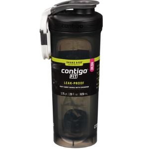 Contigo Fit Leak-Proof Shake & Go Mixer Bottle 28 oz Sake Color