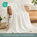 EMME Cotton Muslin Large Throw Blanket Couch 4-Layer Breathable Gauze Soft Lightweight Bed Blankets Adults (50"x71")