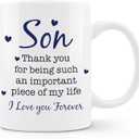 Son Gifts Coffee Mug, Son Gifts from Mom, Father Son Gifts, Mother Son Gifts, Adult Son Gift Ideas, Mom and Son Gifts, Son Gifts from Dad, Son Gifts from Mom and Dad, Ceramic Coffee Mug 11 oz