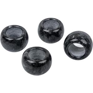 Marble Napkin Rings,Napkin Holder for Table Decorations,This Delicate Stone Napkin Ring is More Suitable for Small Parties,Family Dinners,4 Sets (Black)