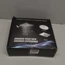 Shower Head Combo,10 Inch High Pressure Rain Shower Head with 11 Inch Adjustable Extension Arm and 5 Settings Handheld ,Powerful Shower Spray Against Low Pressure Water with Long Hose (Chrome)