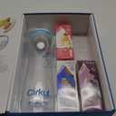 Cirkul 22oz. BPA-Free Plastic Water Bottle Starter Kit with Blue Lid, 3 Flavor Cartridges (1 LifeSip Fruit Punch, 1 FitSip Mixed Berry, 1 GoSip Black Cherry) Zero Calories and No Sugar