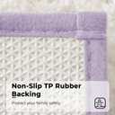 GRANNY SAYS Microfiber Bathroom Rugs Non Slip Washable, Water Absorbent Bathroom Mats for Tub, Soft Bath Mats for Bath Floor & Shower, Bath Rug, 20" x 32", Purple (1'8" x 2'8" (Rectangular))