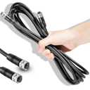 720073-5 15 Foot Ethernet Cable AS EC 15E Replace for Humminbird, Black Fit for Helix, APEX, SOLIX and Onix Models