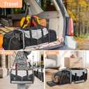 A.FATI Cat Carrier for 2 Cats, Pet Carrier for Multi-Cat Families & Small Dog, Expandable Double Soft Sided Carrier with 2 Litter Boxes, Pet Travel Carrier for Travel, Vet Visits & Home Use