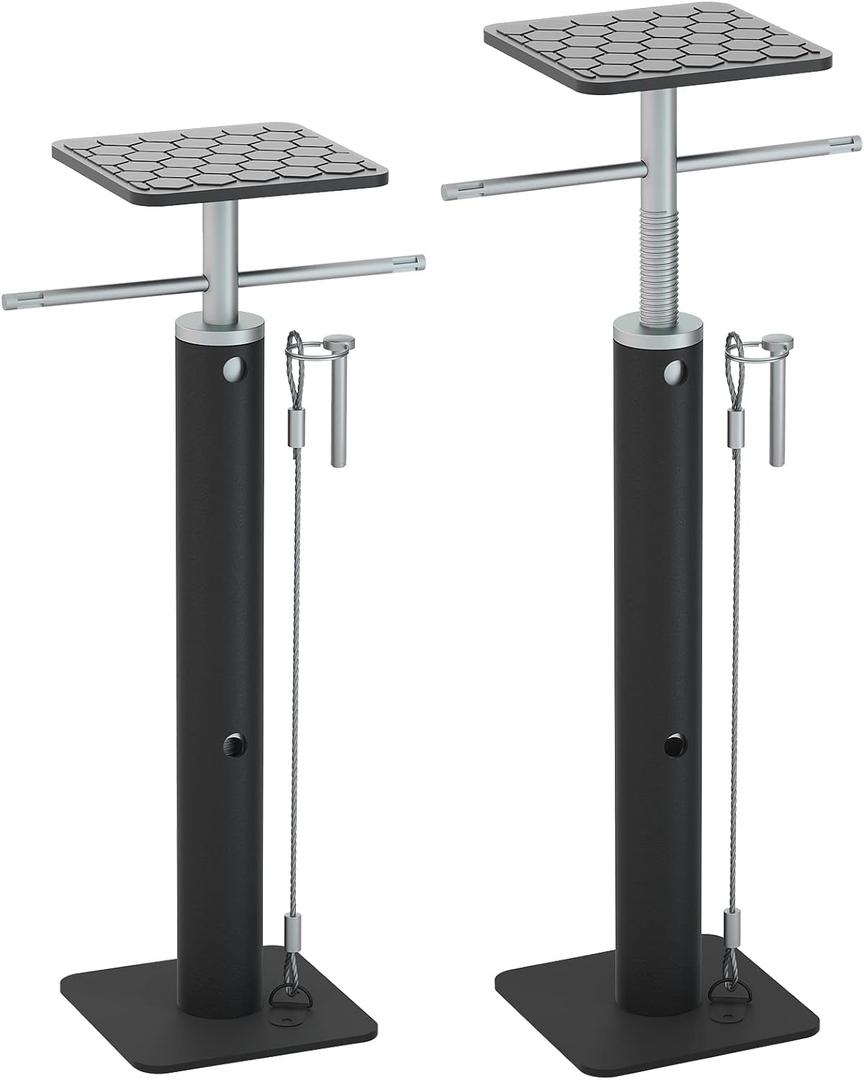 2pcs Heavy Duty RV Slide Out Support Jacks Adjusts from 20" to 42", 5000lb Capacity with Flat Bottom Slide-Outs for RV, Camper and Travel Trailer. (20" to 42")