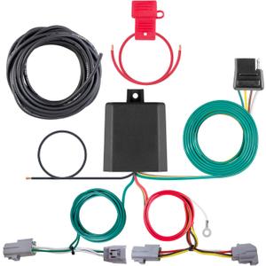 CURT 56452 Vehicle-Side Custom 4-Pin Trailer Wiring Harness, Fits Select Toyota Highlander, Black