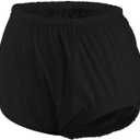 Carer Adult Diaper Cover Noiseless Leakproof Underwear Cover Durable, Lightweight Waterproof Underwear for Incontinence (M, Black)