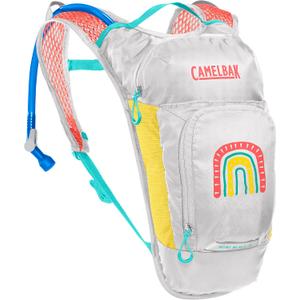 CamelBak Mini M.U.L.E. Kids Hydration Backpack 50oz (Grey/Rainbow)