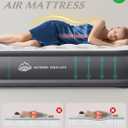 JUITOY Twin Air Mattress with Built in Pump, 18" Upgraded One-Touch Inflatable Airbed for Home, Camping Guests, Portable Blow Up Mattress, 440lbs Capacity