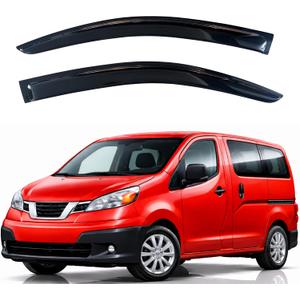 KPY Rain Guards Fit for 2014-2019 Nissan NV200 Taxi, Out-Channel Window Visors Vent Wind Deflectors 2PC, Truck Accessories for 2014-2019 Chevrolet/Chevy City Express