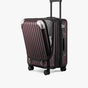 LEVEL8 Grace Carry on Luggage Airline Approved, 20 Inch Expandable Hardside Suitcases with wheels, Abs+Pc Harshell Spinner Luggages with Tsa Lock, Red