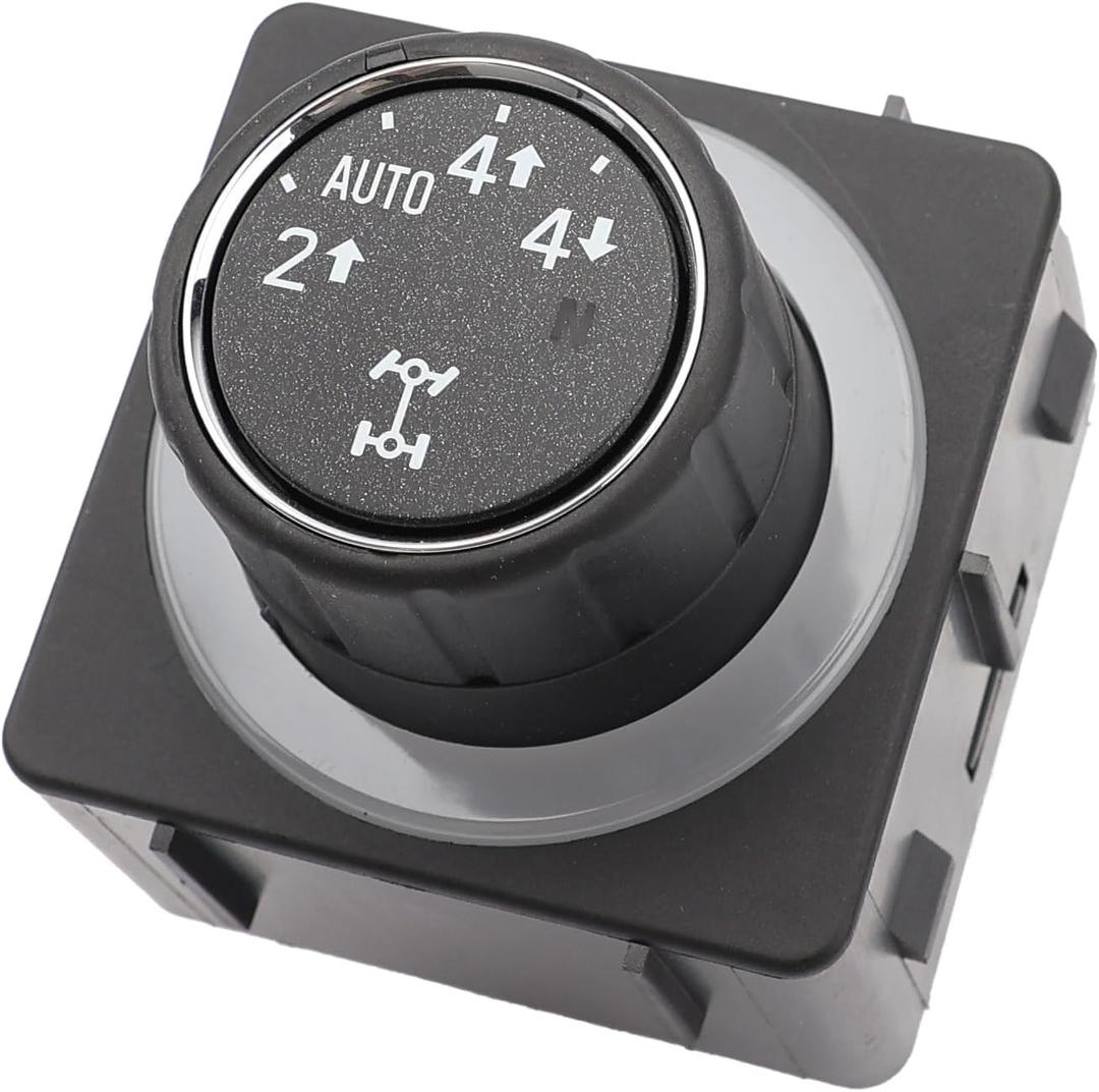 4x4 Switch 4WD Four Wheel Drive Selector Switch Compatible with Chevy & GMC Vehicles - 2014-2019 Silverado 1500 Suburban Tahoe GMC 2017-2018 Sierra 1500 Yukon- Replaces 84254255 1S15373
