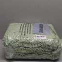 ACCUMTEK Tauso Striped Sage Green Bathroom Rug Set 3 Pieces Ultra Soft, Non Slip Chenille Toilet Mat, Absorbent Plush Shaggy Bath Mats for Bathroom, Bedroom, Kitchen