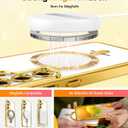 3 x Meifigno Designed for Samsung Galaxy S25 Plus Case, [Compatible with MagSafe] [2X HD Screen Protectors] [Glitter Card & Wrist Strap] Surround Raised Lens Protection Case for S25 Plus 6.7", Gold