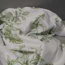 Sage Green Floral Tablecloth 70 Inch Round Vintage Chinoiserie Flower Green Table Cloth Spring Decorative Polyester Stain Resistance Round Table Cover for Party Picnic Kitchen Decor Outdoor