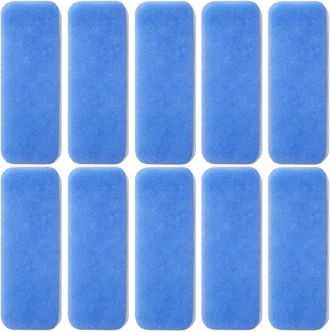 10 Pack Ceiling Fan Filters for Blades, Activated Coconut Carbon Fan Filter for Ceiling Fan, Easy-Stick Universal Air Filter for Common Household Contaminants