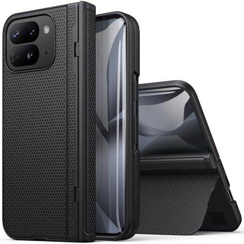 Amazon.com: BXYJY for Google Pixel 10 Pro Fold Case, Front Screen Protector, Slim with Stand, Hinge Protection, Rugged Hard Full Body Cover, Daily Drop Protective Phone Case for Google Pixel 10 Pro Fold, Black : Cell Phones & Accessories