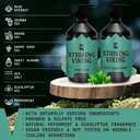 Striking Viking Beard Wash and Conditioner - 10 Fl Oz per Bottle, Peppermint & Eucalyptus - Paraben & Sulfate Free, with Jojoba Oil - Deep Clean Beard Shampoo & Conditioner - All Facial Hair Types