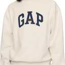 GAP Men's Logo Mockneck Crew Sweatshirt XS