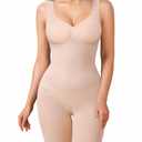 BRABIC Waist Trainer Shapewear Bodysuits for Women Tummy Control Seamless Full Low Back Faja Body Shaper Butt Lifter(Dark Beige, Medium)