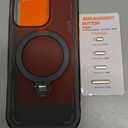 TORRAS Ostand Q3 Air for iPhone 16 Pro Case 6.3'' with Real Airbags, Fit for MagSafe, 360 Magnetic Stand, Camera Control Button, Mil-Grade Protection, Shockproof & Stylish Case for iPhone 16 Pro,Black