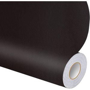 DXBULL Large Leather Repair Patch 35.4x78.7 inch Repair Tape Self-Adhesive for Furniture Sofas Car Seats Chair Couches Handbags Jackets Decorative Home Hotel Wall (Black)