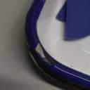 SABLUE 2 Pcs White Enamel Butcher Tray Palettes 7.5" x 11" Triple Coated Tray Painting Mixing Color Theory Classic Rectangular Metal Serving Art Supplies Food Storage Home Organization S0051