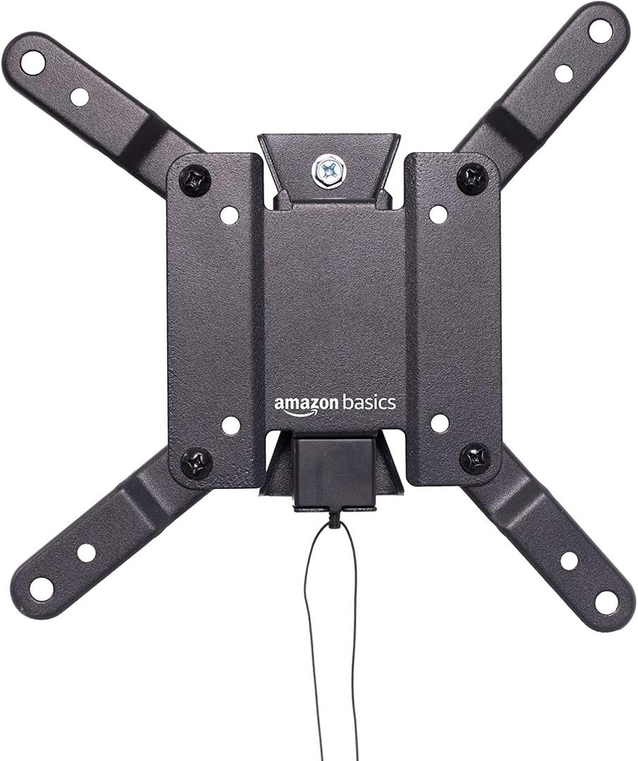 Amazon Basics Tilting TV Wall Mount for Wood Studs, Fits 12-40 inch TVs up to 40 lbs, VESA 200x200, Black
