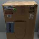 Kante 24 Inch Tall Round Concrete Planter, Large Indoor Outdoor Plant Pots with Drainage Hole and Rubber Plug, Modern Decorative Garden Pots for Home Patio Porch, White