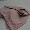 WINLIFE 100% Cotton Quilted Pillow Sham Floral Printed Pillow Cover (King, Dusty Pink) (36" x 20" (Pack of 2))