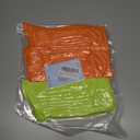 Women's Neon Scrunch Crew Socks 80s 90s Retro 3-Pack Cotton Stacked Boot Calf Cozy Ribbed Slouchy Socks Size 5-10 (1-white/Neon Green/Neon Orange)