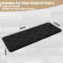 PURE ERA Bullnose Carpet Stair Treads for Wooden Steps Indoor 7 Pcs, 30 x 9.5 Inch