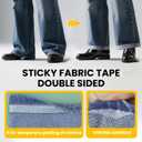 Premium Double-Sided Fabric Tape Combo Pack - 1/2 + 3/4inch x 49 FT