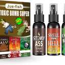 3P Fart Spray Extra Strong 30ml Potent Stink Spray Non Toxic Fart Bomb Prank Stuff Hilarious Gag Gifts for Adults or Kids (Ass+bomb+hell)