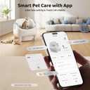 Thereye Self Cleaning Cat Litter Box, Open-Top Automatic Litter Box with APP Control, Safety Sensor and 10L Large Waste Bin, Smart Kitty Litter Boxes with Trash Bags and Mat for Multiple Cats, Grey