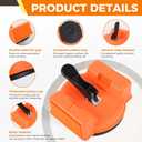 2 x Heavy Duty Floor Gap Fixer Tool with Reinforced Suction Cups and 3 Patch Adhesive Pads for Wood Floors, Laminate Floors, Vinyl Floors, and Hardwood Floors, Large