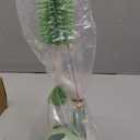 Silicone Bottle Brush Set with Stand, 360 Rotating Bottle Cleaning Brush Cleaner Set, Long Handle 3 in 1 Multipurpose Silicone Baby Bottle Straw Cleaner Brush (Green)