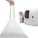67 Count Cat Litter Bags Compatible with Pet Pura MAX Self-Cleaning Litter Box&MeoWant-SCO1, Drawstring Kitty Liners, Disposable Replacement Poop Trash Bag, Durable Leak-proof - 21" x 15.7 "