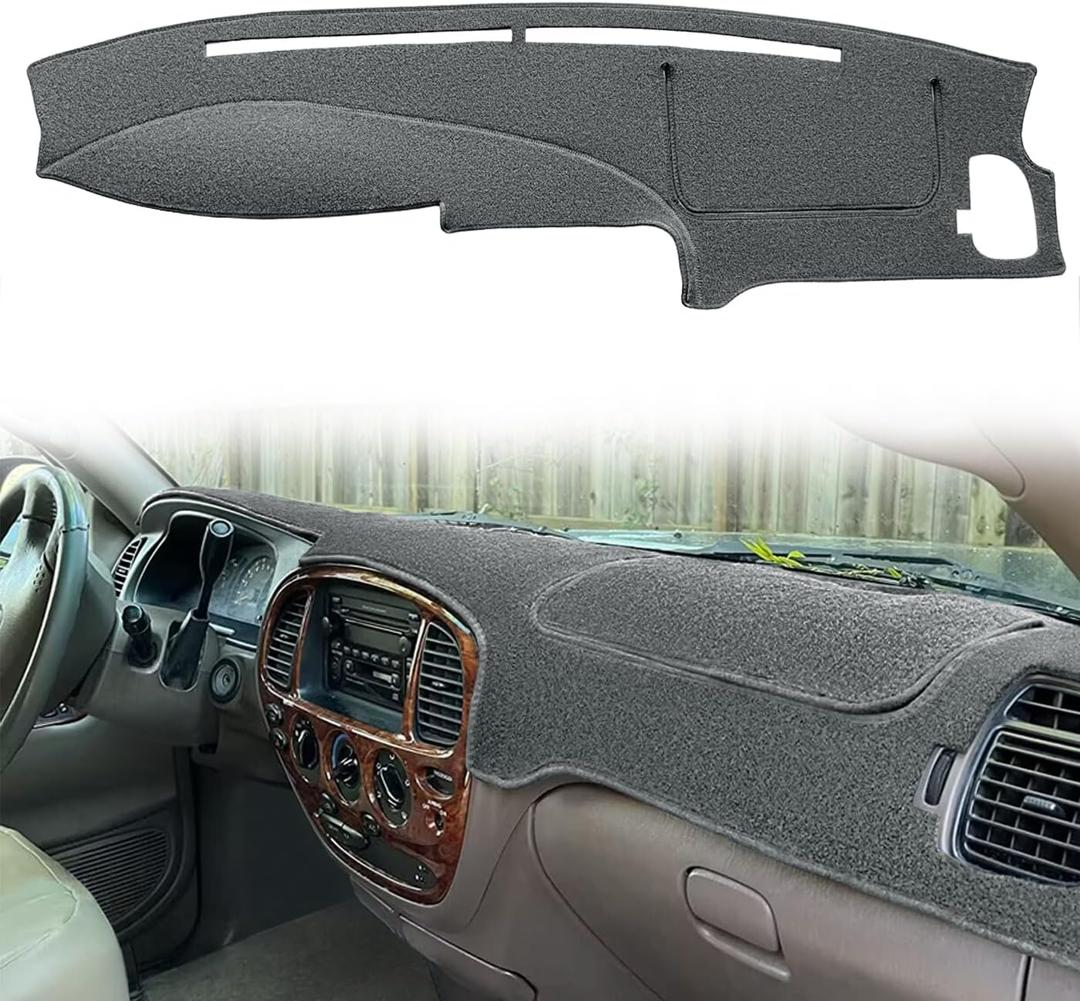 Dash Cover Mat Custom Fit for 2000-2006 Toyota Tundra/ 2001-2007 Toyota Sequoia, Dashboard Cover Pad Carpet Protector F125 