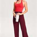 JOYSPELS Halter Workout Tank Top with Built in Bra Buttery Soft Longline Sports Bra Yoga Pilates Gym Casual Wear
