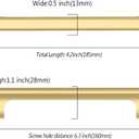 10 Pack 6.3 Inch(160mm) Kitchen Cabinet Handles Brushed Gold Cabinet Pulls Kitchen Cabinet Hardware Drawer Pulls for Cupboard Wardrobe