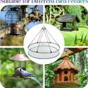 24 Inch Large Bird Seed Catcher Tray for Hanging Bird Feeder Platform, Birds Feeder Trays with Adjustable Hanging Hoop for Outdoor Garden Lawn